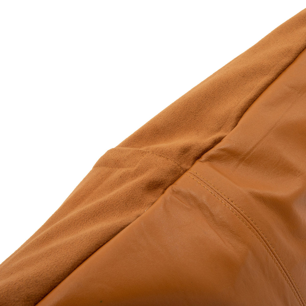 The Four Panel Leren Kussenhoes - Camel - 60x60 — Bazar Bizar, foto 6