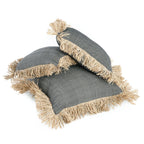 De Katoenen Bonita Kussenhoes - Naturel Zwart - 60x60 — Bazar Bizar, foto 8