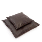 De leren kussenhoes met vier panelen - Choco - 40x40 — Bazar Bizar, foto 5