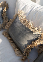 De Katoenen Bonita Kussenhoes - Naturel Zwart - 30x50 — Bazar Bizar, foto 2