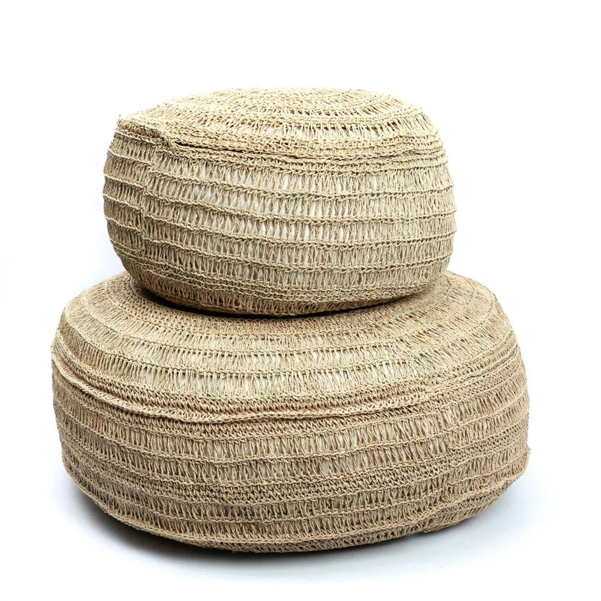 De Zeegras Poef - Naturel - M — Bazar Bizar, foto 6