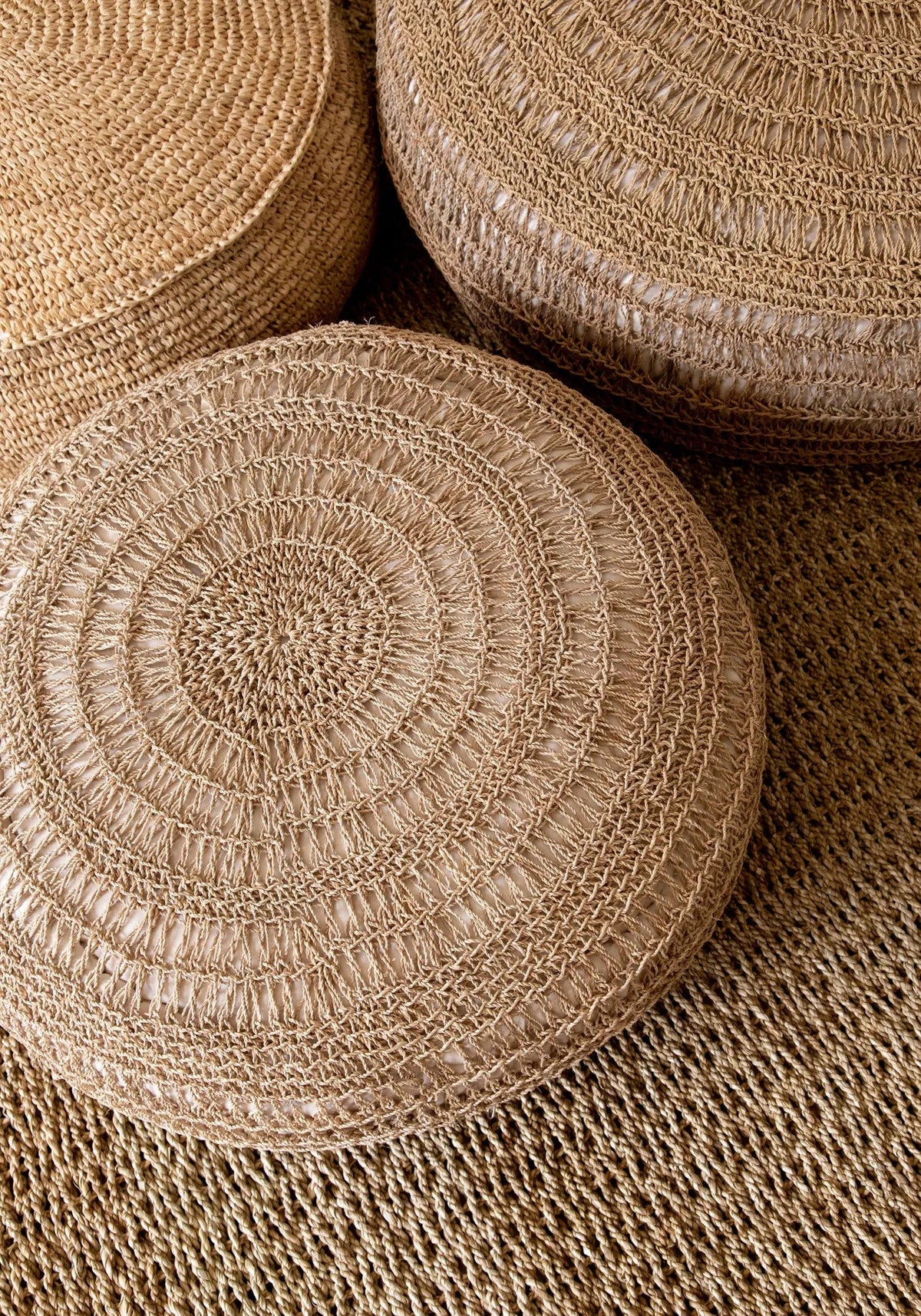 De Zeegras Poef - Naturel - M — Bazar Bizar, foto 5