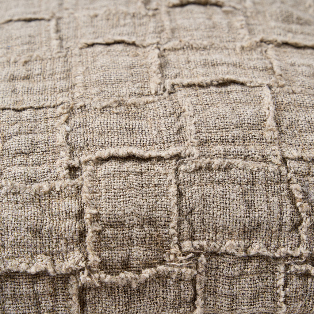 De linnen Damier kussenhoes - naturel — Bazar Bizar, foto 9