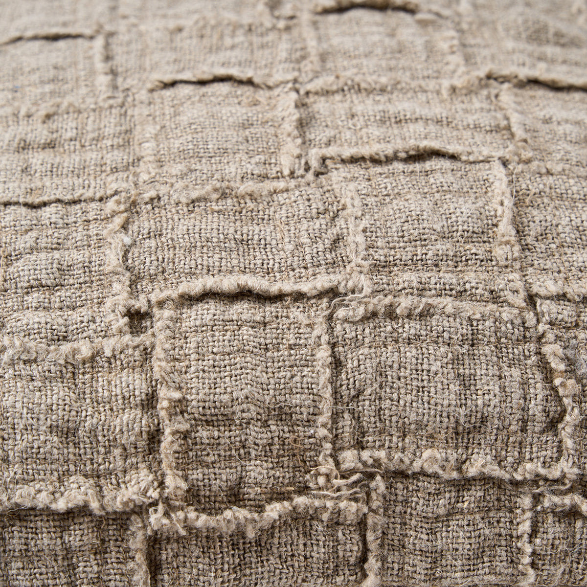 De linnen Damier kussenhoes - naturel — Bazar Bizar, foto 9
