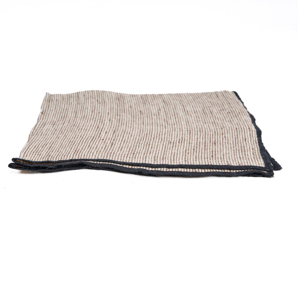 De Code Linnen Servet - Natuurlijk Zwart - 45x45 — Bazar Bizar, foto 5