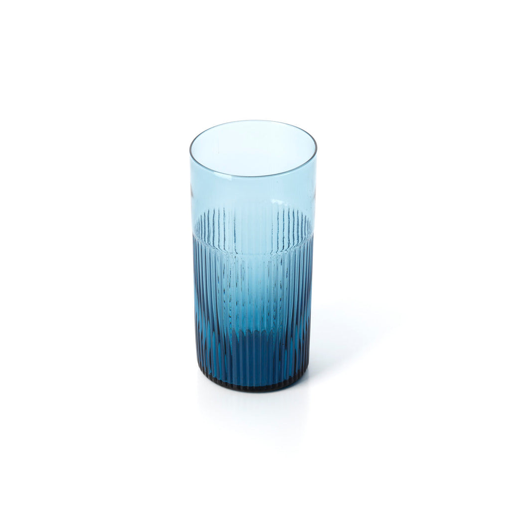 De Azure Rippled High Tumbler - Blauw — Bazar Bizar, foto 4