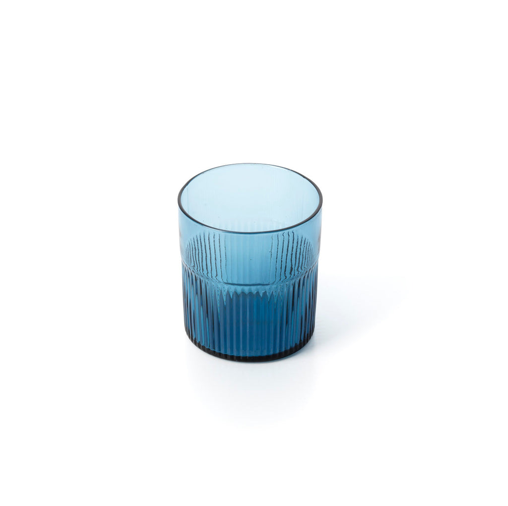 De Azure Rippled Low Tumbler - Blauw — Bazar Bizar, foto 4