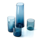 De Azure Rippled Low Tumbler - Blauw — Bazar Bizar, foto 8