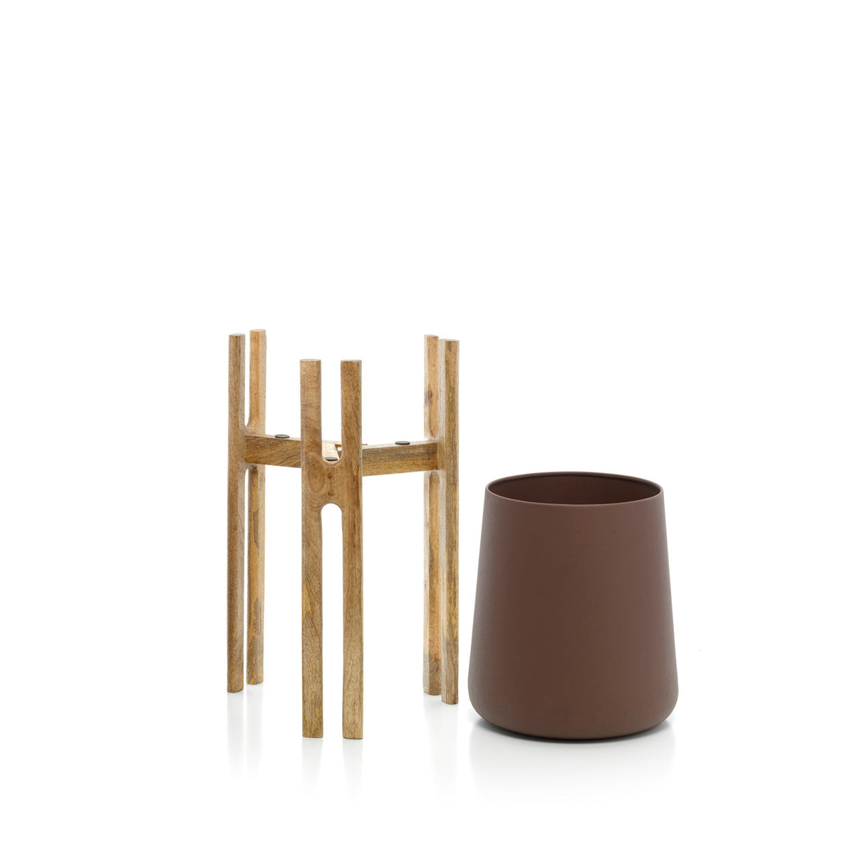 De Gevorkte Wortelplanter - Natuurlijk Bruin - M — Bazar Bizar, foto 3