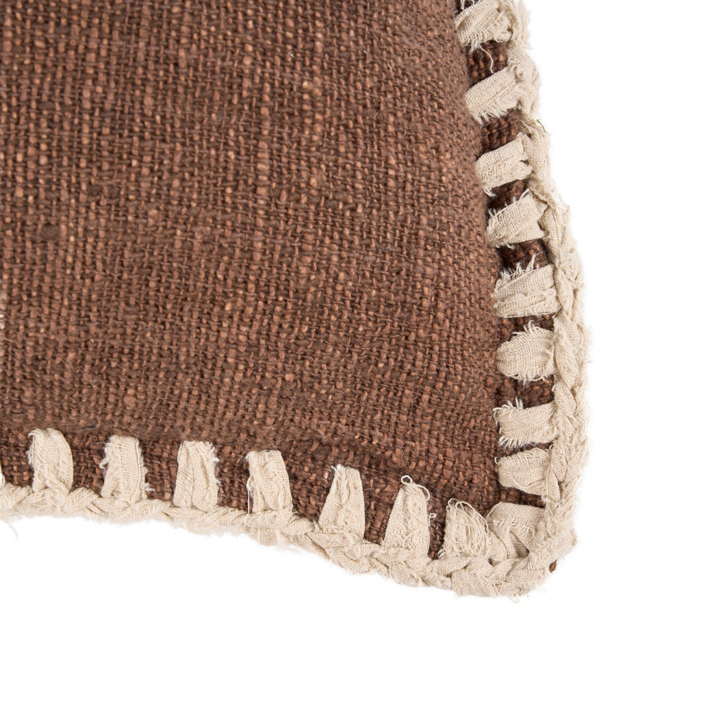 De Espresso Edge Kussenhoes - Bruin Wit — Bazar Bizar, foto 3