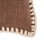 De Espresso Edge Kussenhoes - Bruin Wit — Bazar Bizar, foto 3