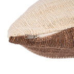 Kussenhoes met cacao-patchwork - natuurlijk bruin — Bazar Bizar, foto 9