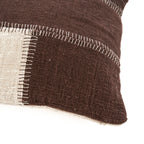 Kussenhoes met cacao-patchwork - natuurlijk bruin — Bazar Bizar, foto 11