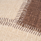 Kussenhoes met cacao-patchwork - natuurlijk bruin — Bazar Bizar, foto 5