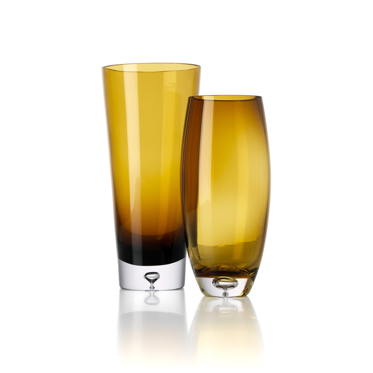 De Sunset Glow Vaas - Bruin Goud - L — Bazar Bizar, foto 3