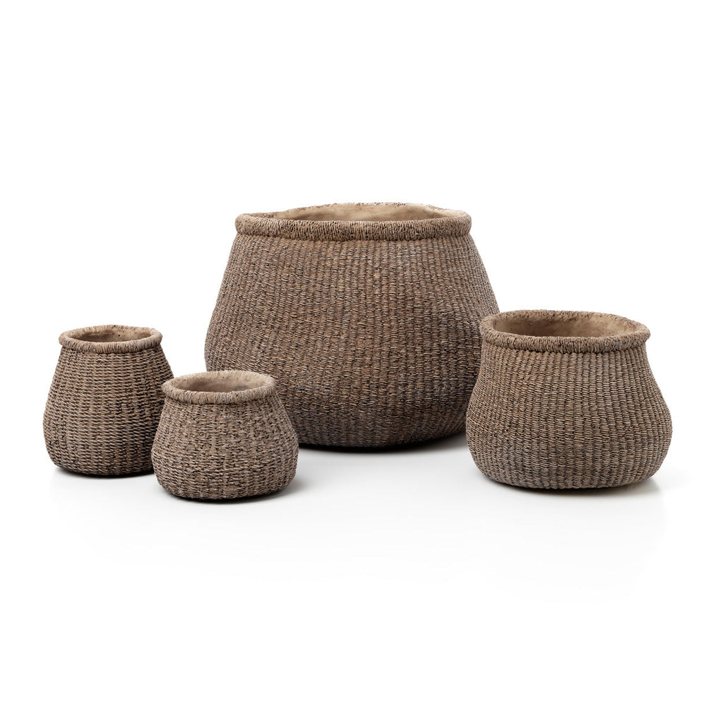 De Faux-Puff Planter - Bruin - L — Bazar Bizar, foto 5