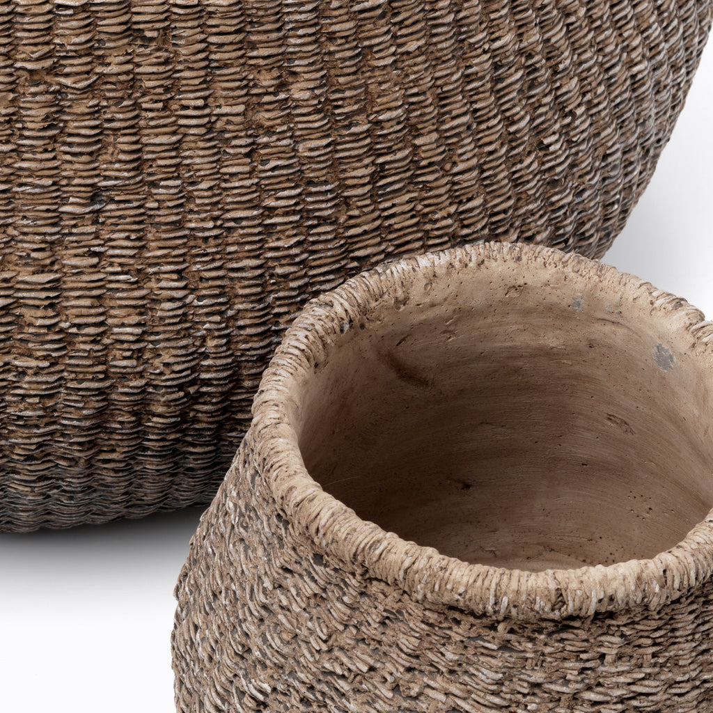 De Faux-Puff Planter - Bruin - M — Bazar Bizar, foto 3
