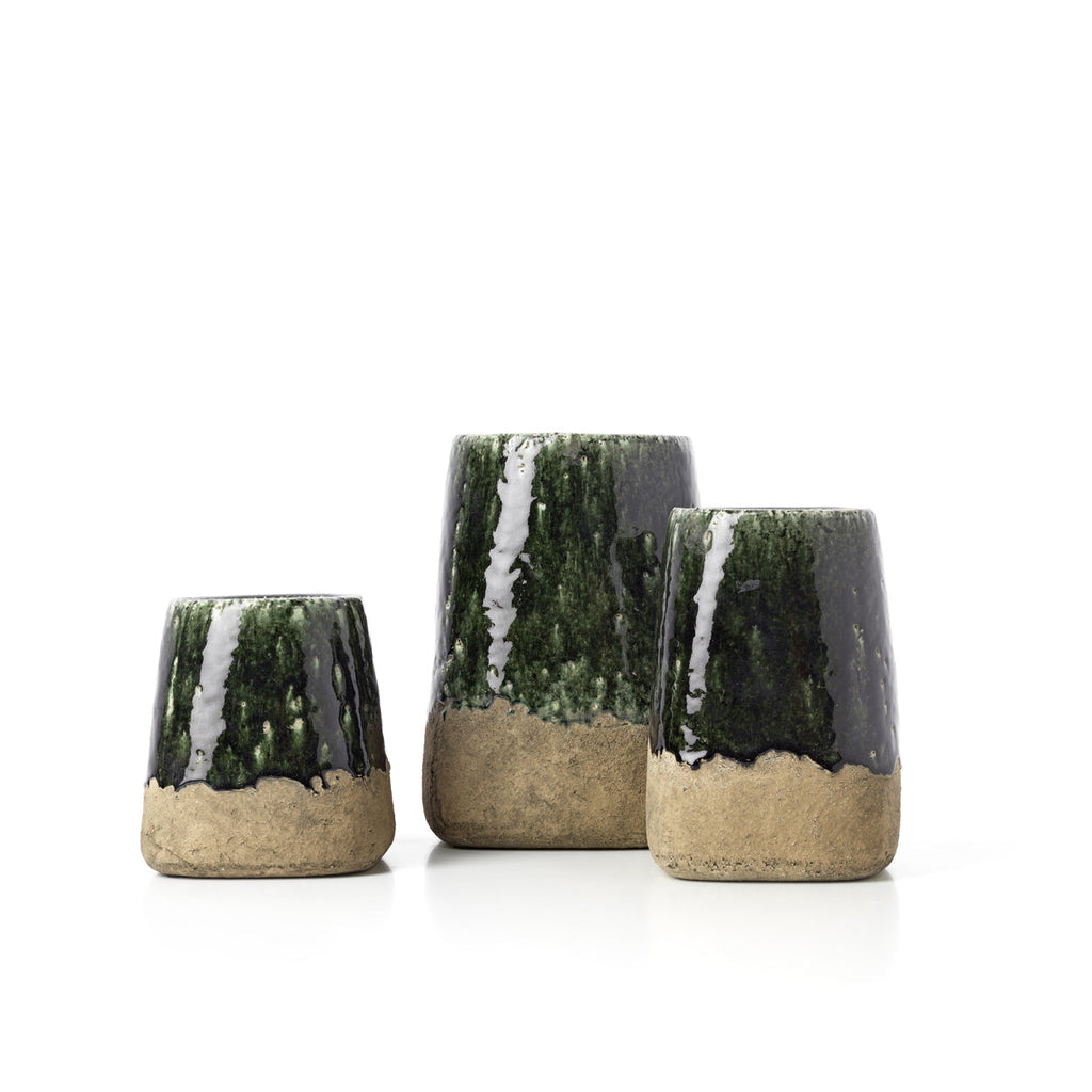 De Moss Conische Plantenbak - Betongroen - L — Bazar Bizar, foto 4