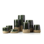 De Moss Bowl Planter - Betongroen - Laag — Bazar Bizar, foto 4