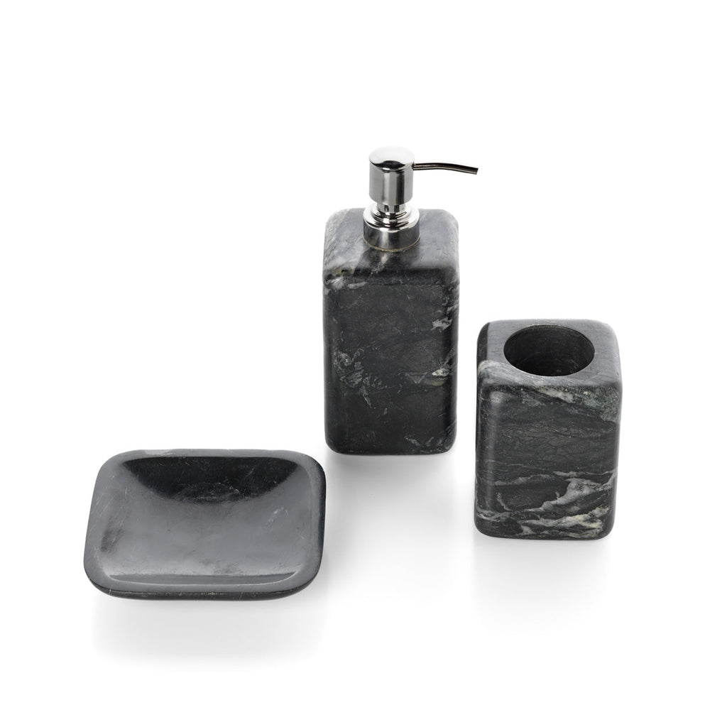 De Marmeren Zeepdispenser - Marine Zwart — Bazar Bizar, foto 3