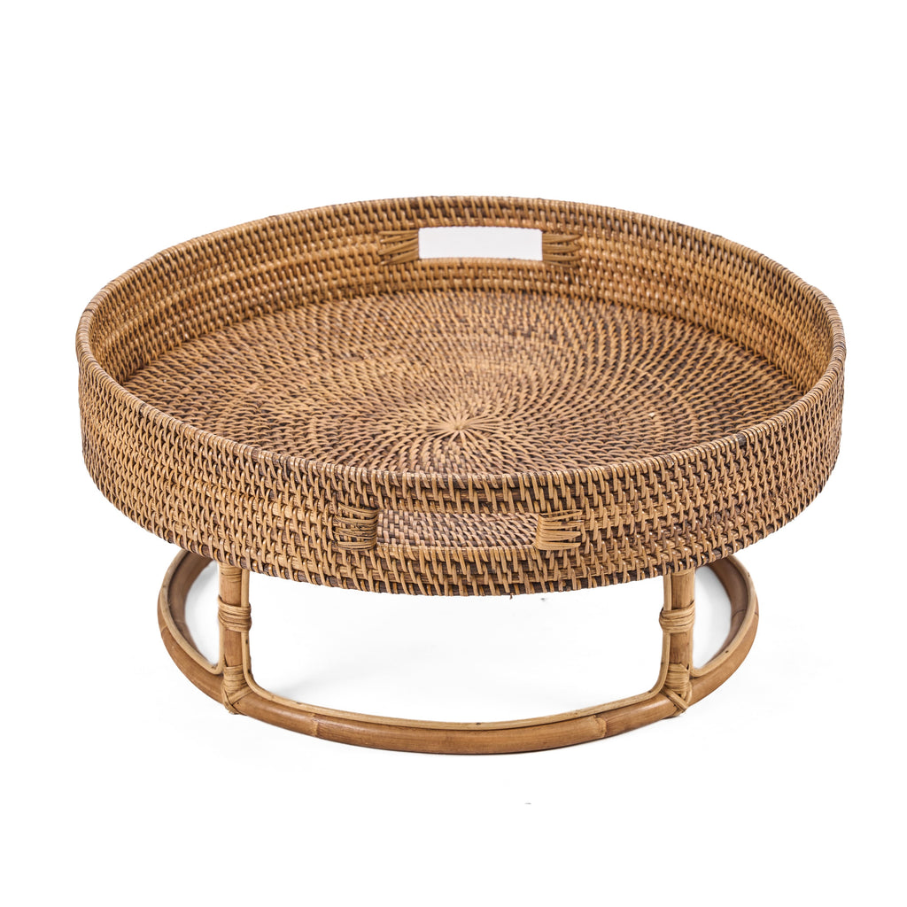 De Rattan Rise Tray - Natuurlijk bruin — Bazar Bizar, foto 11