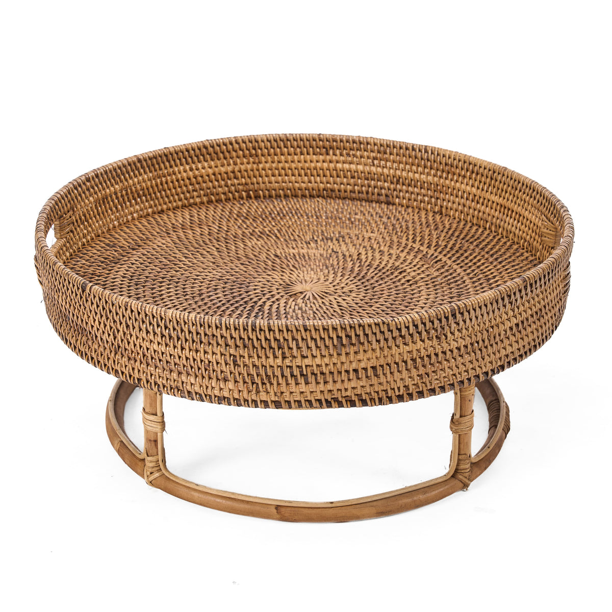 De Rattan Rise Tray - Natuurlijk bruin — Bazar Bizar, foto 5