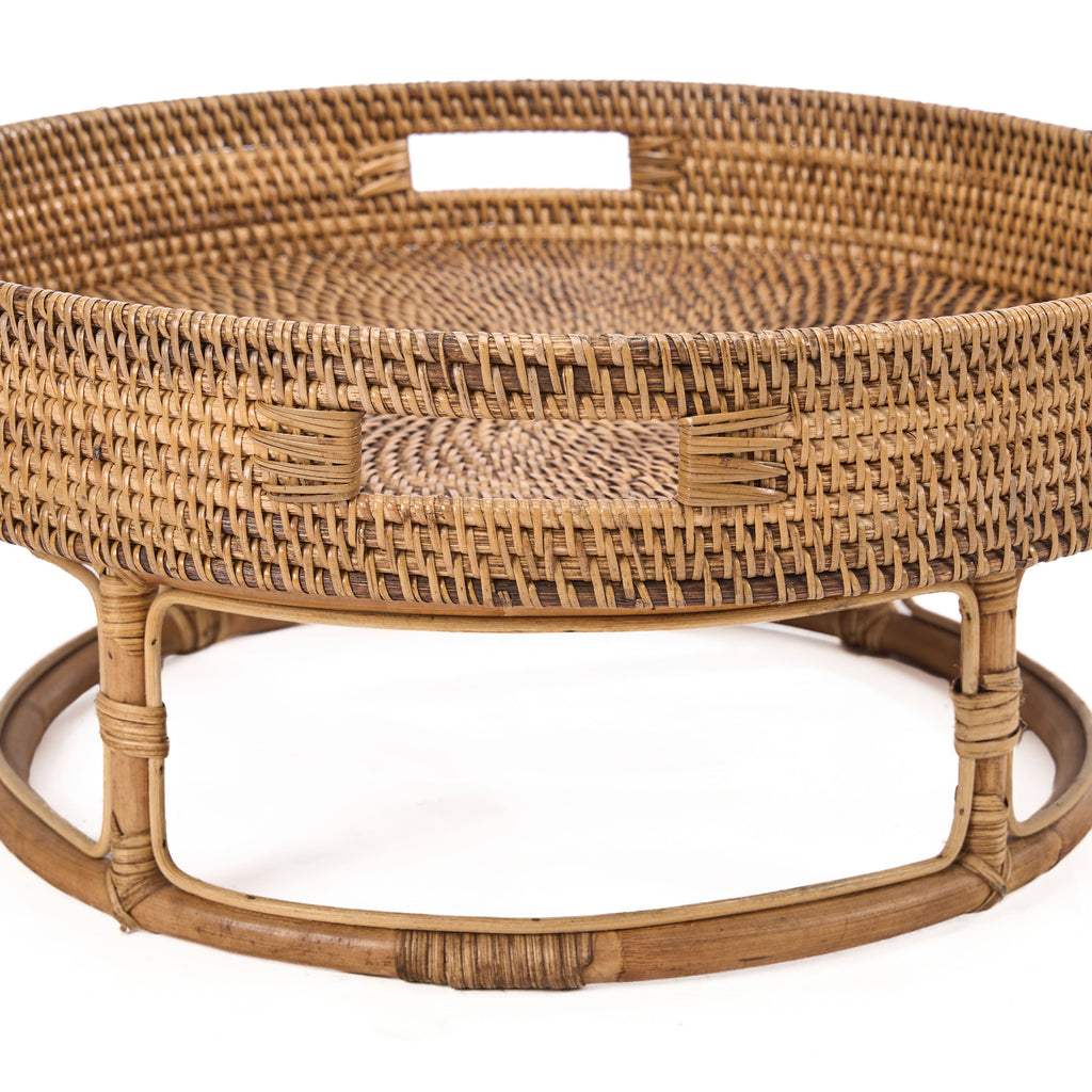 De Rattan Rise Tray - Natuurlijk bruin — Bazar Bizar, foto 8