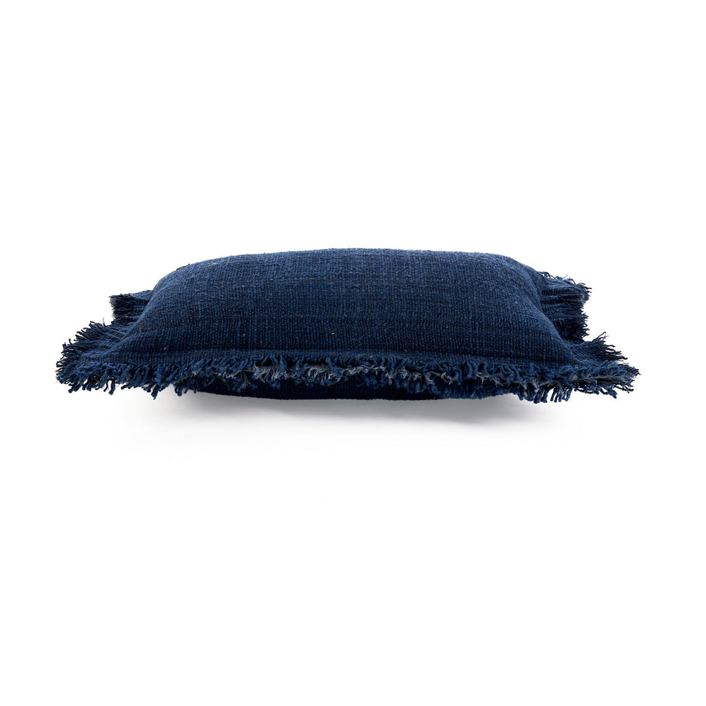 De Azure Fringe Kussenhoes - Indisch Blauw - 30x50 — Bazar Bizar, foto 2
