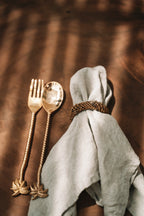 De servetring met kralen - goud — Bazar Bizar, foto 4