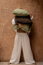 De Jungle Fringe Kussenhoes - Groen — Bazar Bizar, foto 2