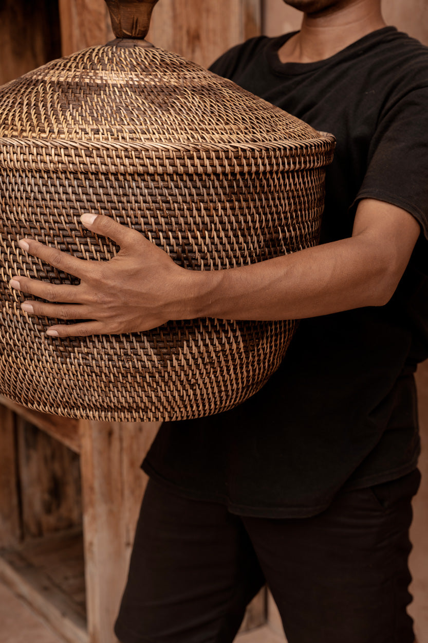 De Storage Crown Basket - Natuurlijk bruin — Bazar Bizar, foto 3