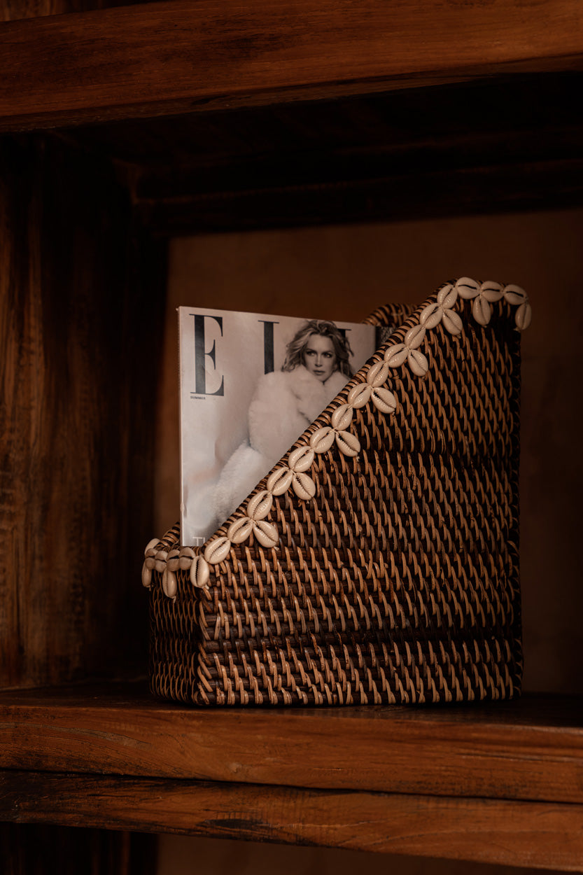 De Shell Edge Organizer - Natuurlijk Bruin — Bazar Bizar, foto 2