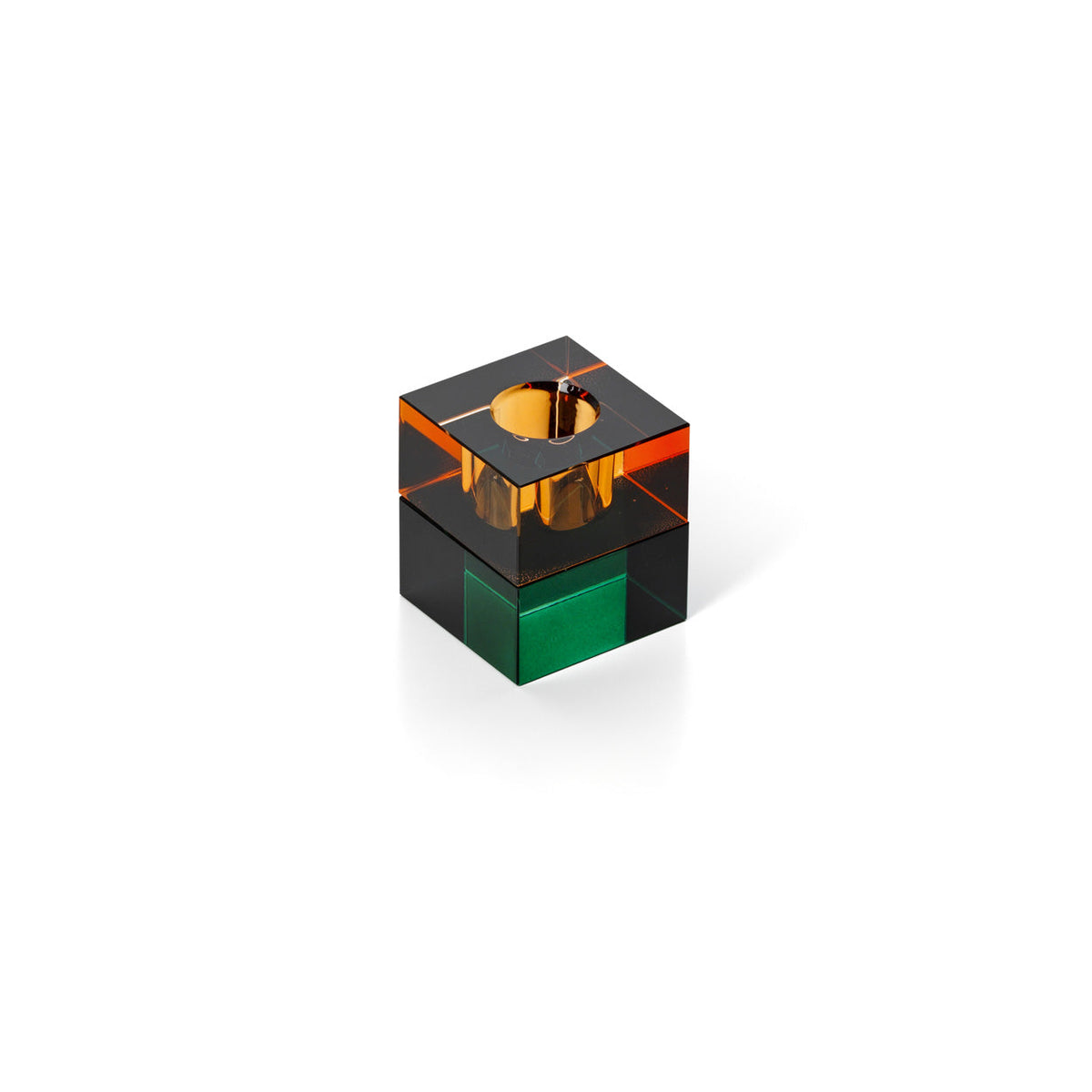 De Gem Blocks Kaarshouder - Groene Amber — Bazar Bizar, foto 2