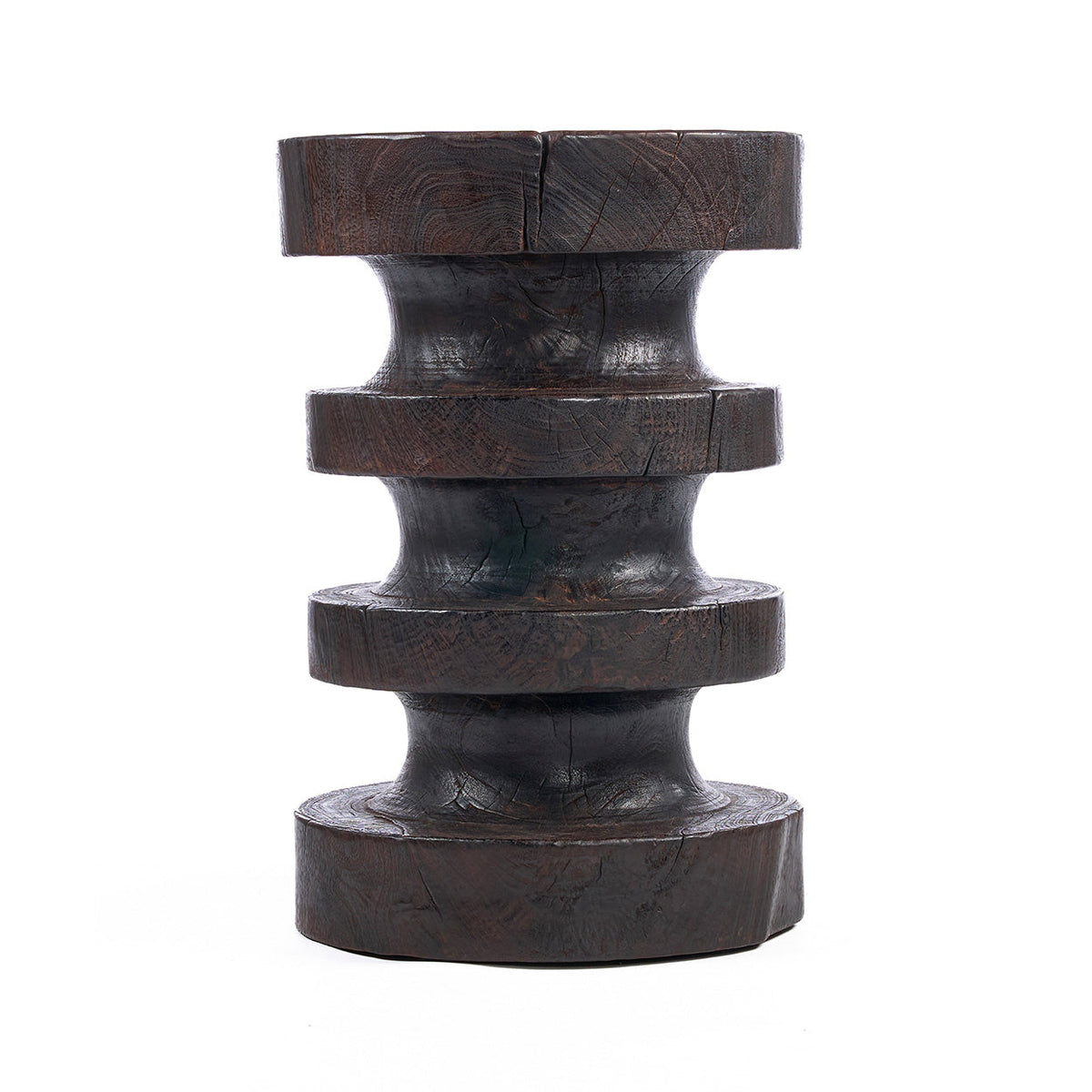 De Mocha Rings Bijzettafel - Donker Walnoot — Bazar Bizar, foto 2