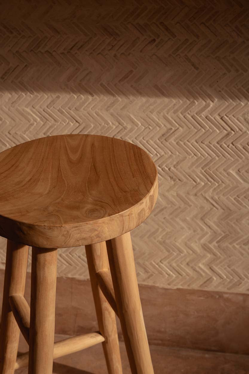 De Kedut Barkruk - Naturel — Bazar Bizar, foto 4