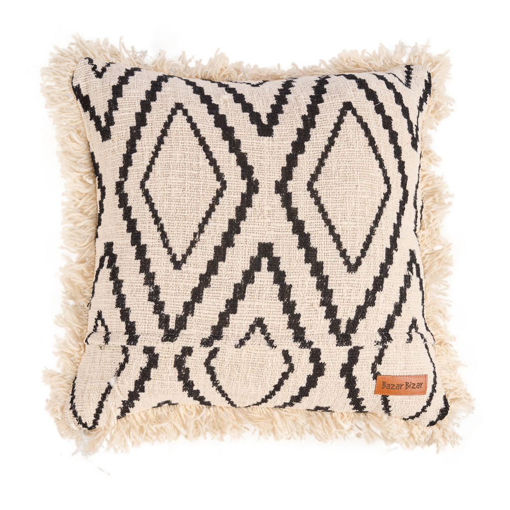 De Sahara Diamond Kussenhoes - Natuurlijk Zwart — Bazar Bizar, foto 11