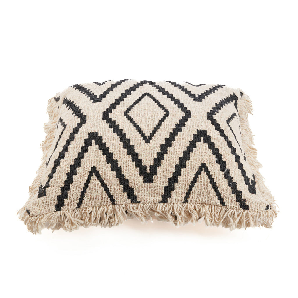 De Sahara Diamond Kussenhoes - Natuurlijk Zwart — Bazar Bizar, foto 6
