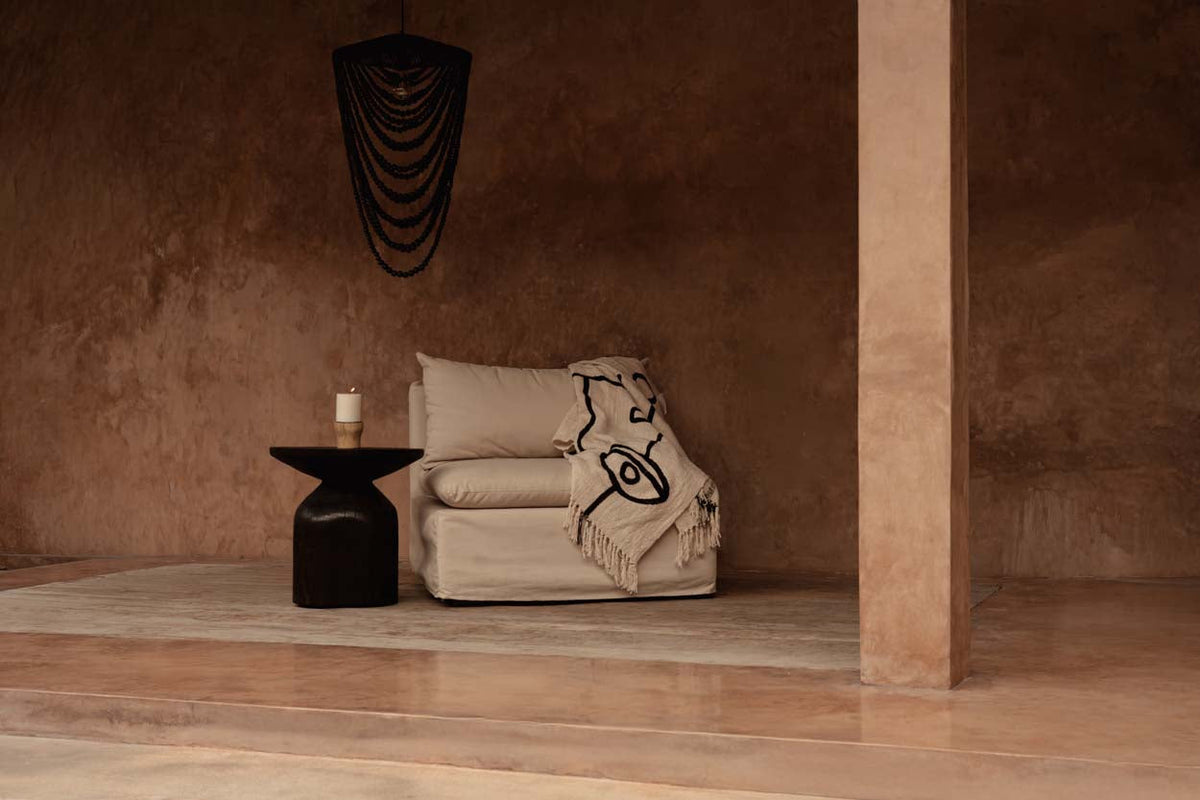 The Evil Eye Bedsprei - Natuurlijk Zwart — Bazar Bizar, foto 10