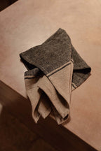 The Linen Dash Keukendoek - Naturel Zwart - 50x70 — Bazar Bizar, foto 2