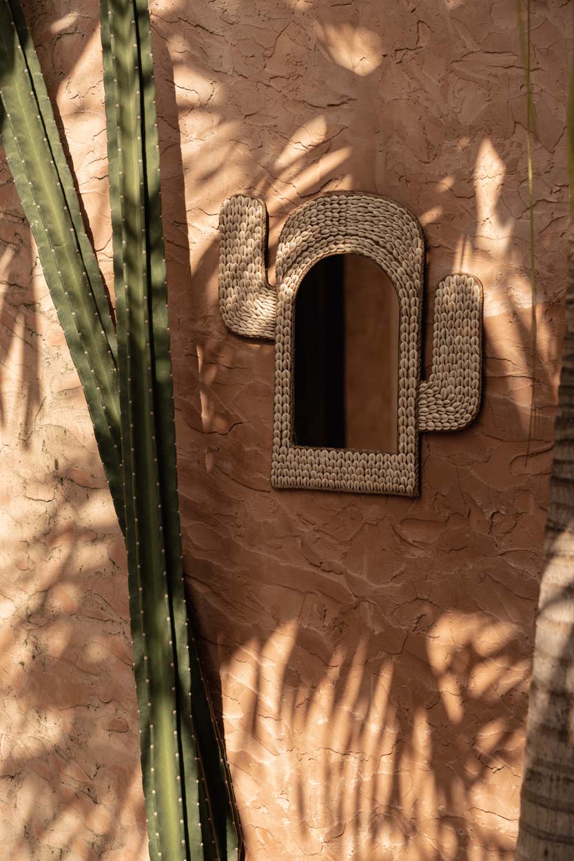 De Cactusschelpspiegel - Wit — Bazar Bizar, foto 2