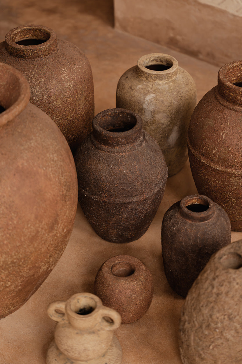 De Clay Echo Vaas - Crème - M — Bazar Bizar, foto 3