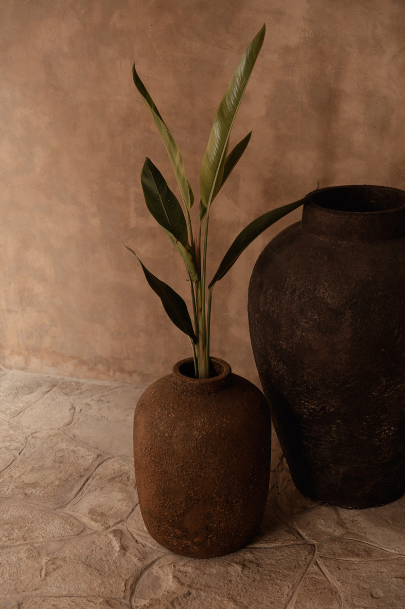 De Clay Echo Vaas - Terracotta - L — Bazar Bizar, foto 2