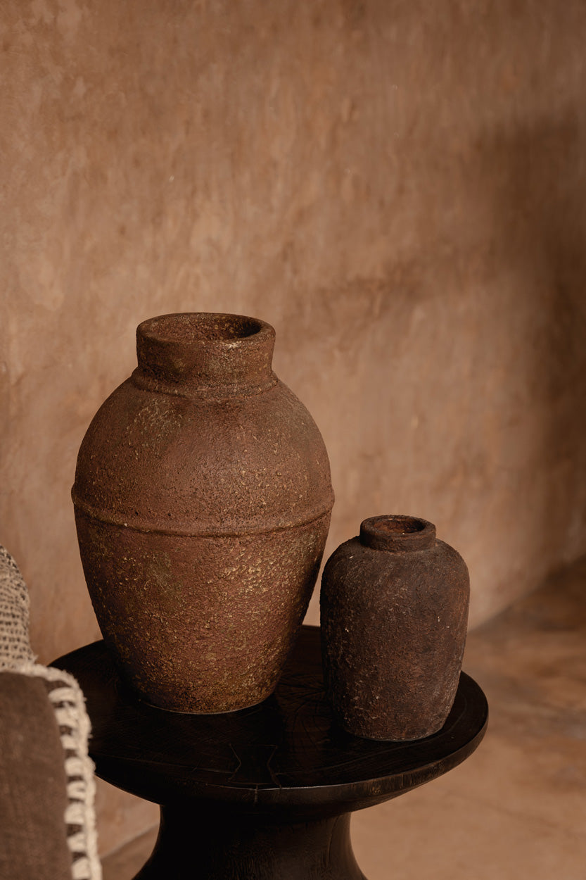 De Amphora Rustica Vaas - Terracotta - L — Bazar Bizar, foto 3
