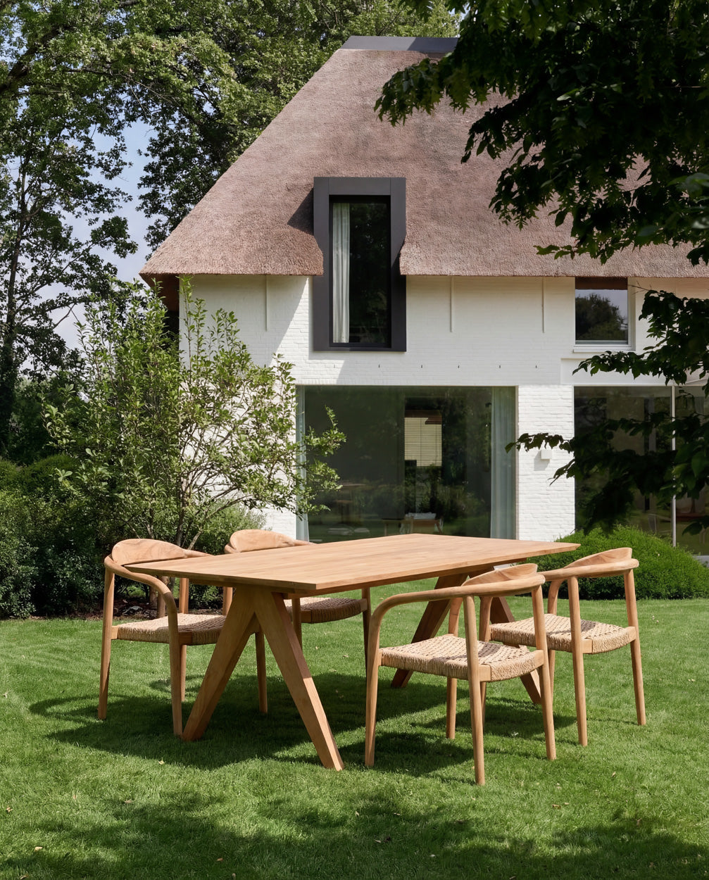 De Amaya Eetkamerstoel - Naturel - Buiten — Bazar Bizar, foto 2