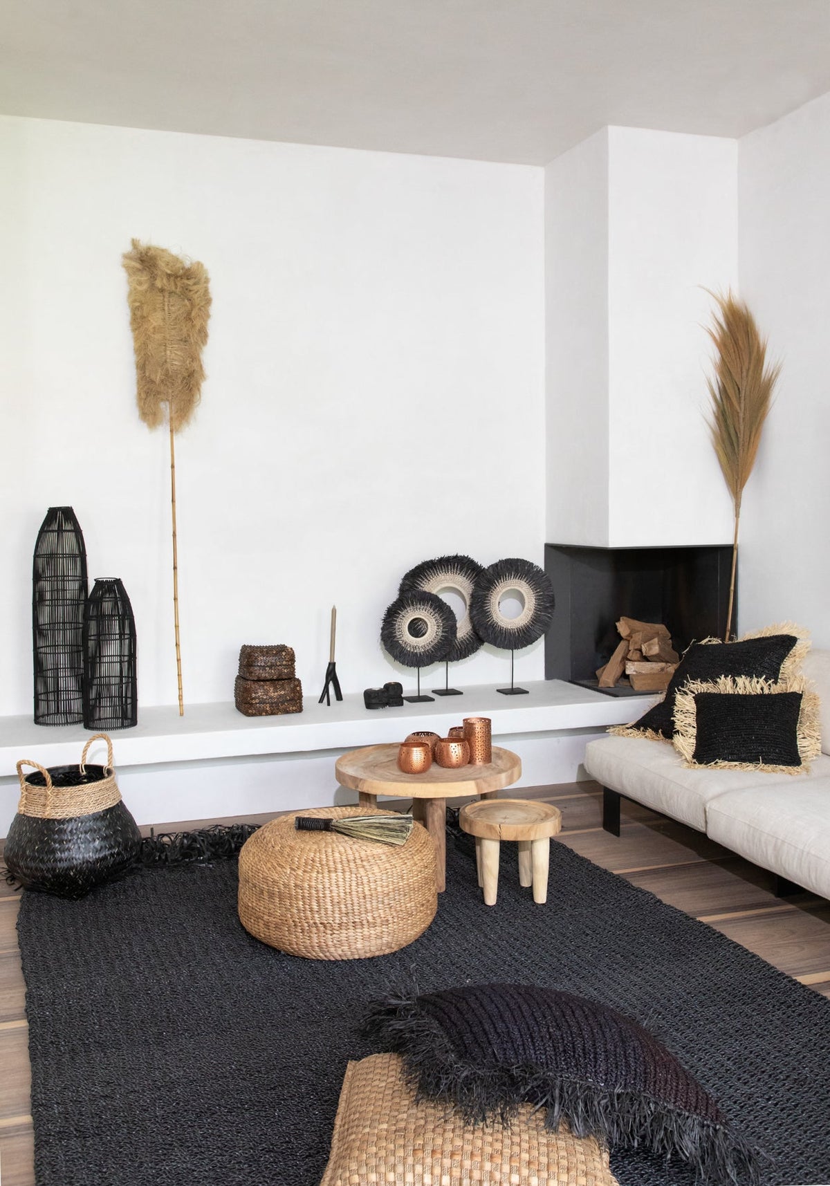 Het gefranjerde tapijt - Zwart - 200x300 — Bazar Bizar, foto 4