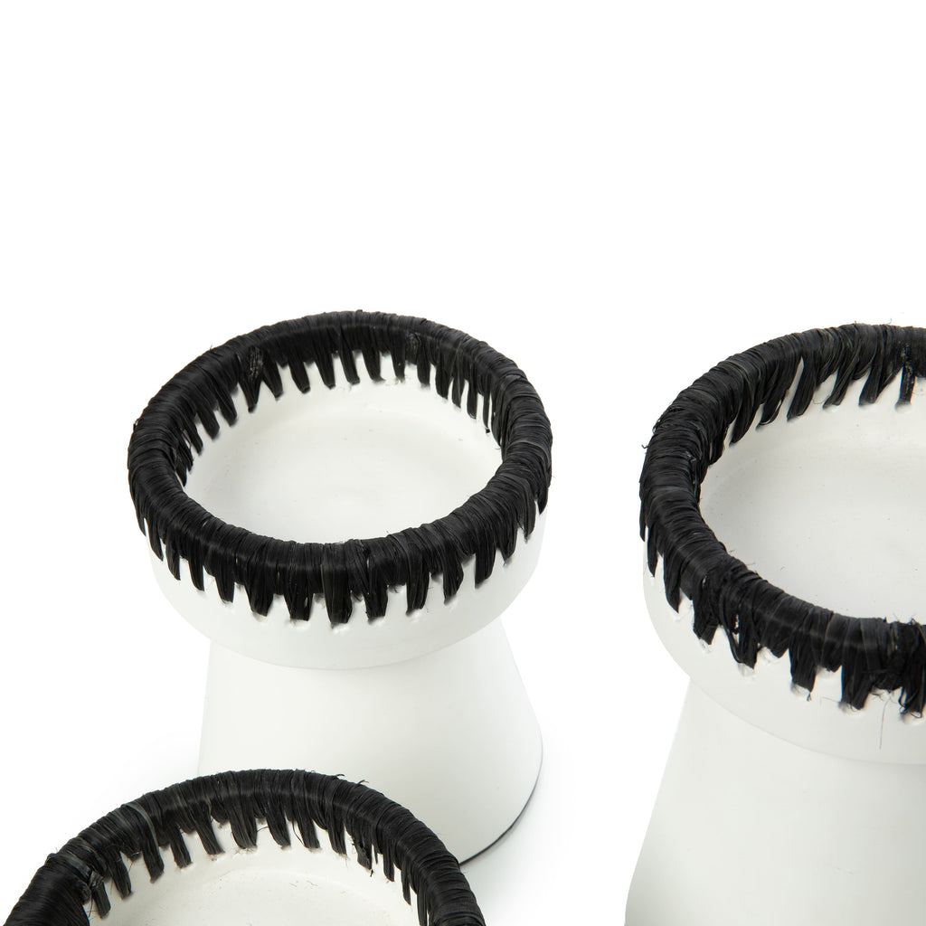 The Pretty Candle Holder - Wit Zwart - M — Bazar Bizar, foto 4