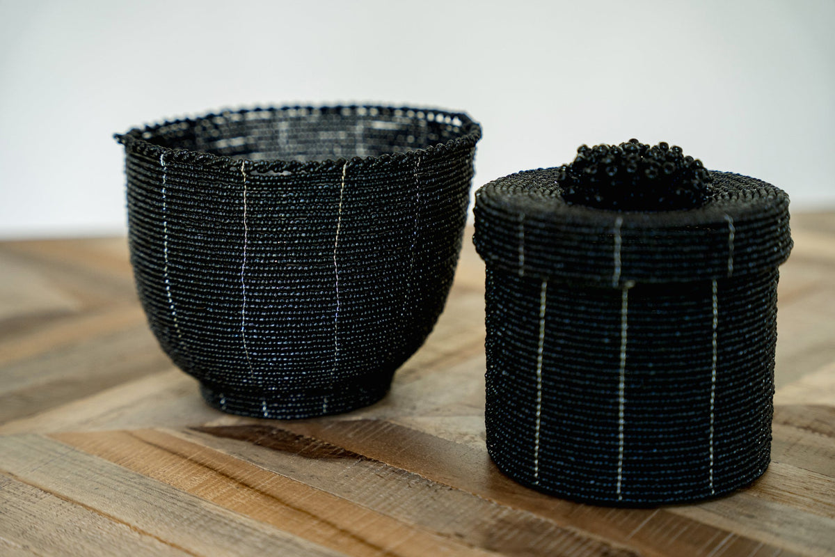 The Beaded Candy Bowl - Zwart - M — Bazar Bizar, foto 3