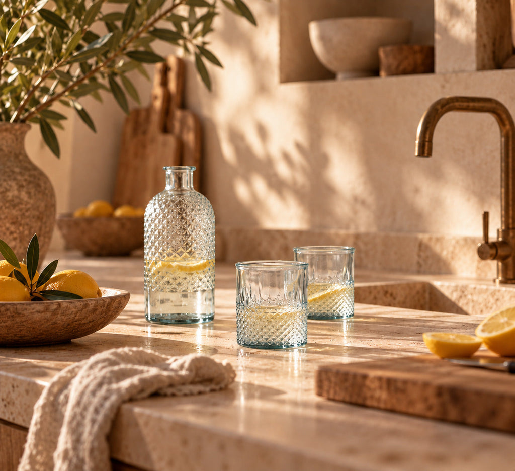 Het Zuanshí-glas - Blauw - S — Bazar Bizar, foto 3