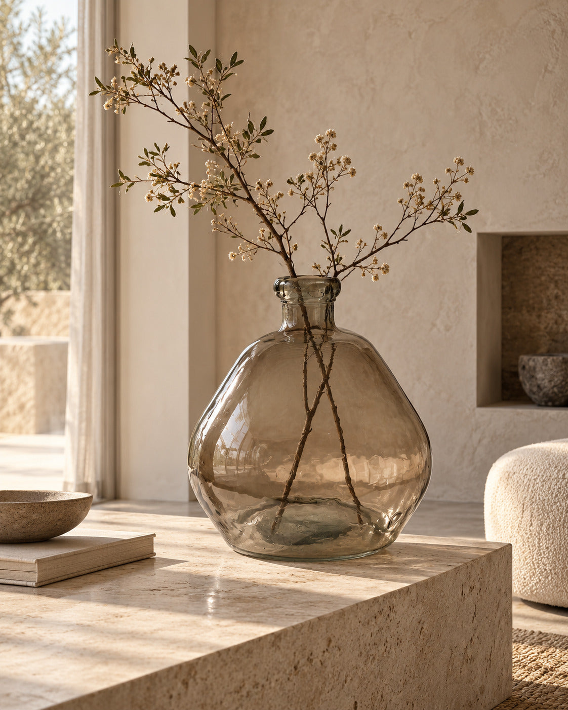 De Bolai Vaas - Beige — Bazar Bizar, foto 3