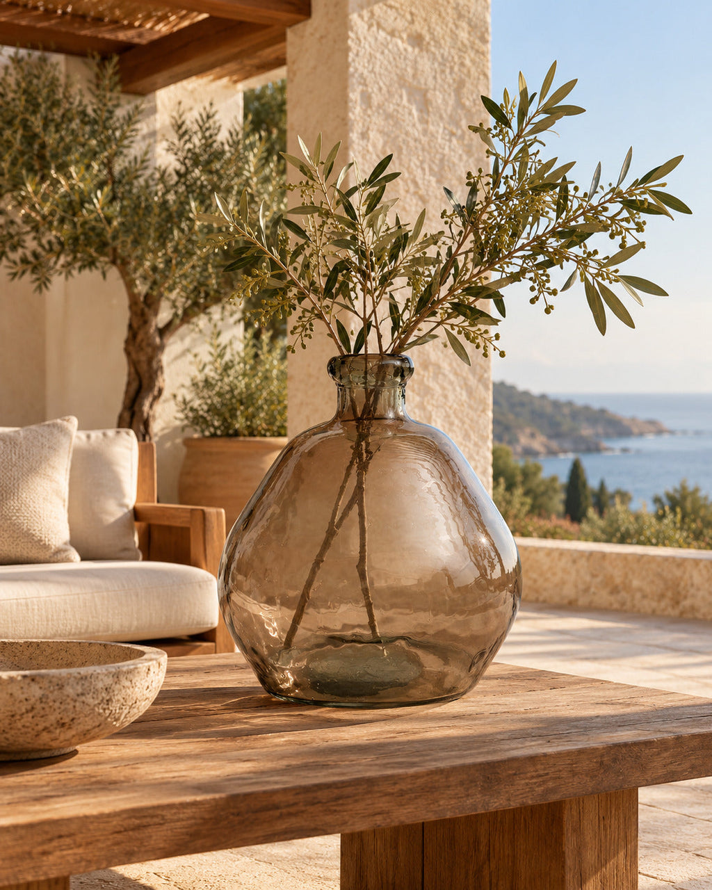 De Bolai Vaas - Beige — Bazar Bizar, foto 4